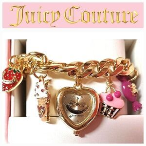 Juicy Couture Gold Charm Bracelet Watch